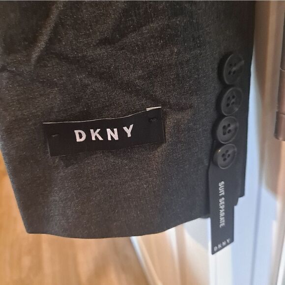 DKNY Mens Blazer Sport Coat Jacket Size 42L Dark Gray - Picture 2 of 6